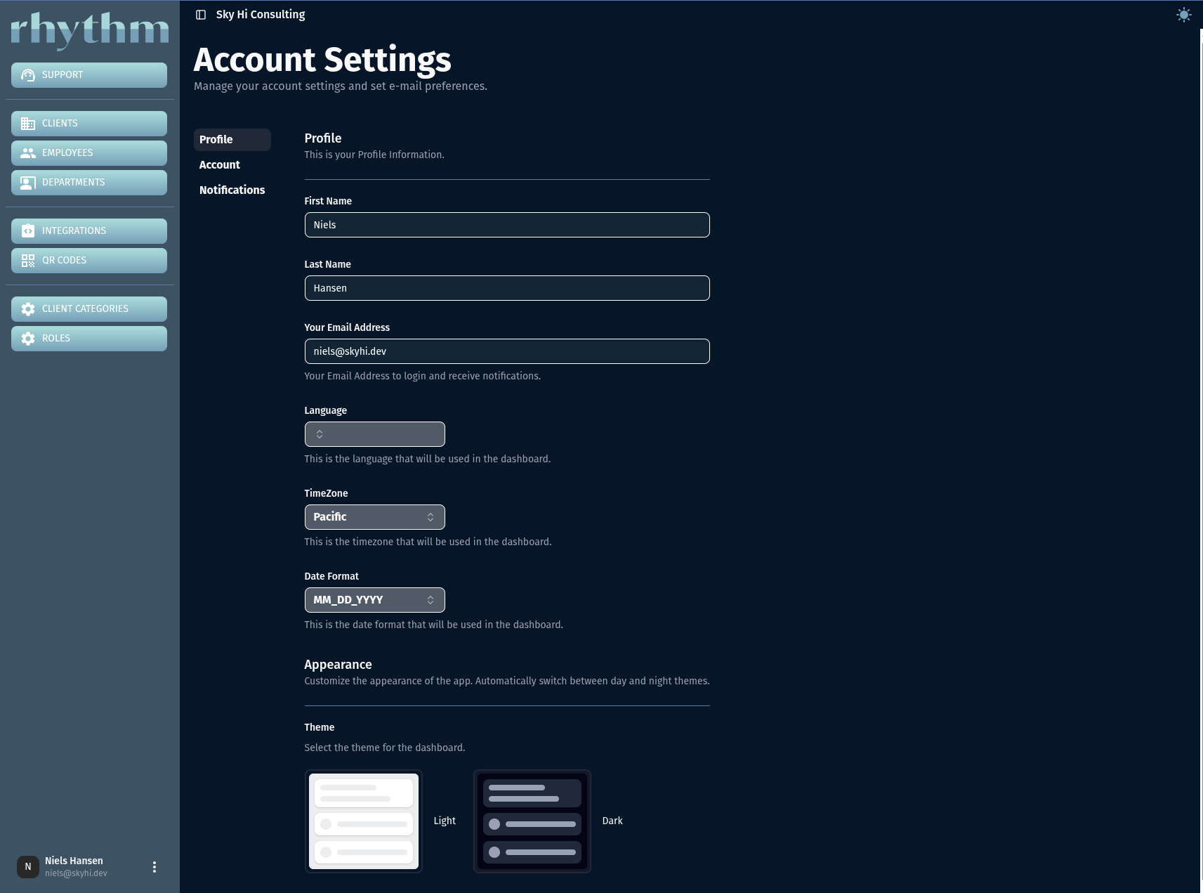 Chat interface